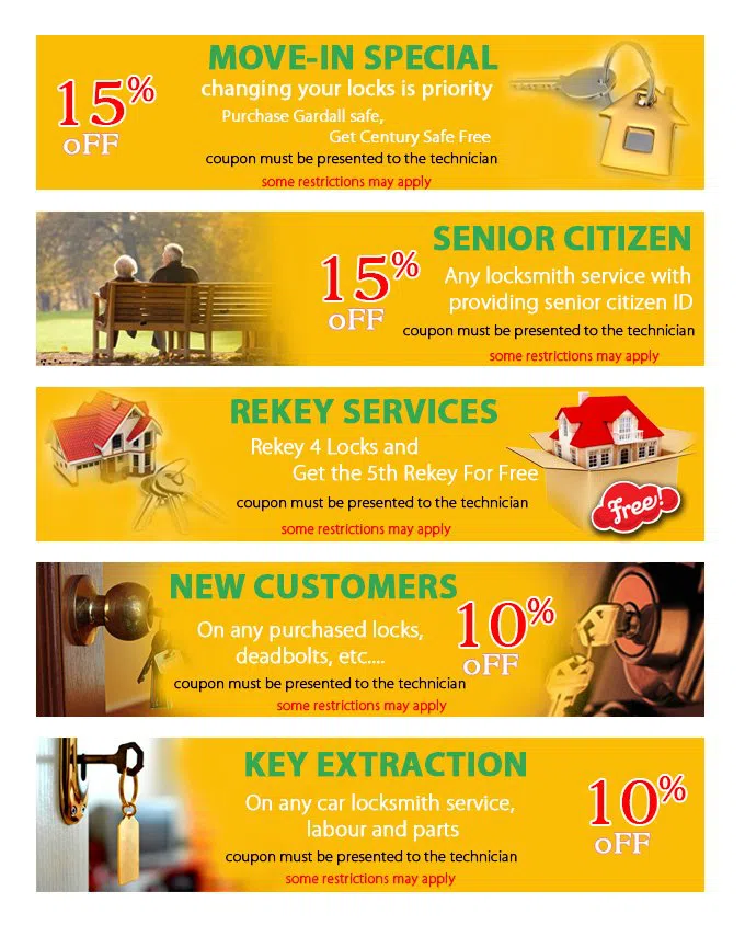 Arlington Mobile Locksmith Arlington, TX 972-810-6759 - coupon21-set-five